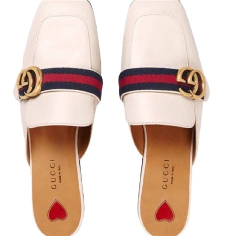 gucci peyton mules white|Women's Princetown slipper .